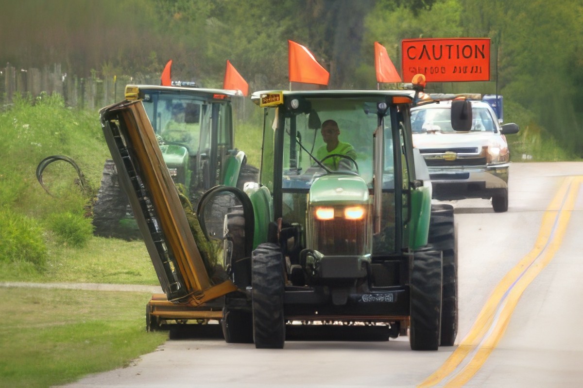 Roadside Mowing Operation
